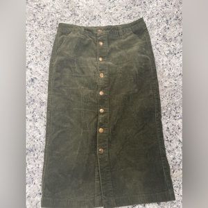 Fall skirt button up